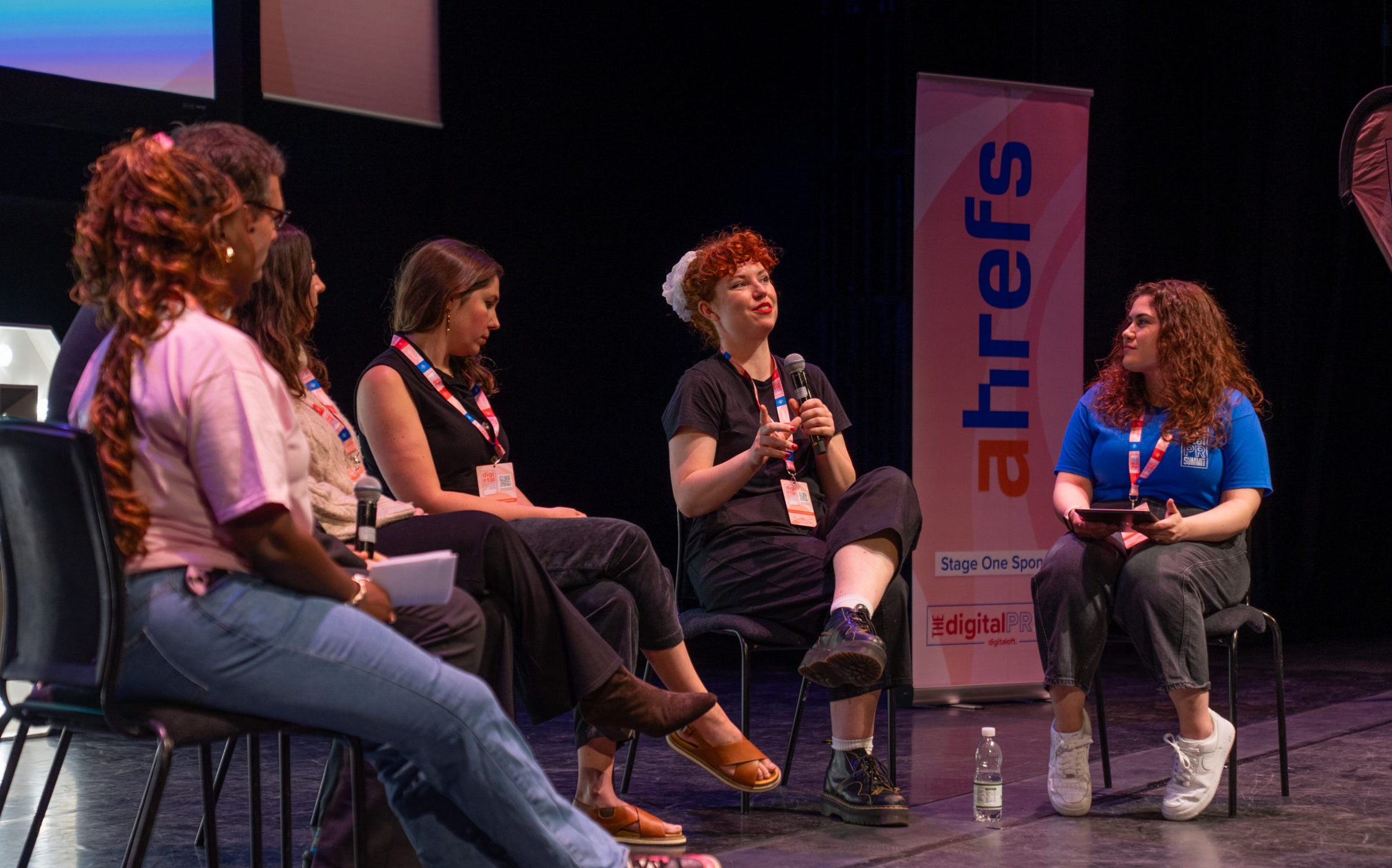 Journalists and industry professionals taking to Stage 1 for a discussion